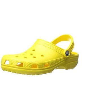 CROCS UNISEX-ADULT CLASSIC CLOGS (BEST SELLERS), LEMON, 10 MEN/12 WOMEN